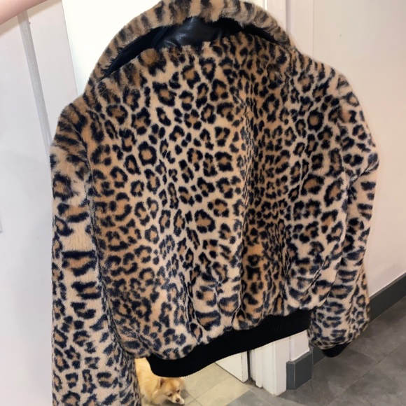 Cropped cheetah jacket - Picture 2 of 2